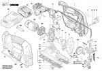 Bosch 3 601 EA6 101 Gst 18 V-Li B Cordless Jigsaw 18 V / Eu Spare Parts